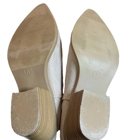 Universal threads bootie shoes size 8  3” stacked heels fabric uppers - Picture 7 of 9